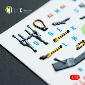 Kelik K48145 AV-8B Harrier - interior 3D decals for Hasegawa kit 1/48