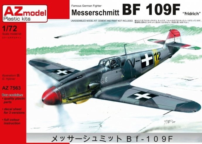 AZmodel AZ7563 Messerschmitt Bf-109F Fridrich 1/72