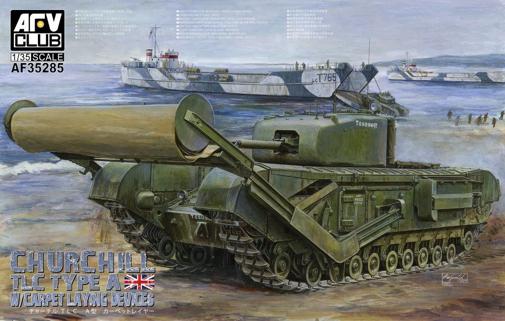 AFV Club 35285 Churchill TLC Type-A avec dispositif de pose de tapis (1/35)