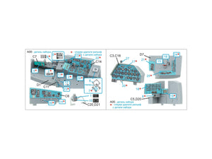 Quinta Studio QDS-48570 Mi-24A 3D-Printed &amp;amp; coloured Interior on decal paper (Trumpeter) (small version) 1/48 – zdjęcie 8