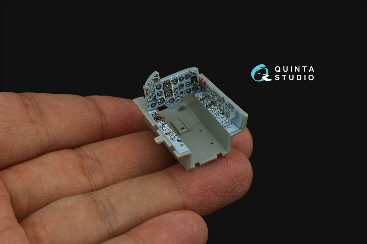Quinta Studio QDS-48480 Su-17M4/Su-22M4 3D-Printed &amp;amp; coloured Interior on decal paper (Hobby Boss) (Small version) 1/48 – zdjęcie 7