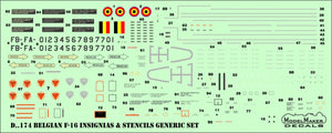 ModelMaker Decals D48178 Belgian F-16 75TH Anniversary 1/48 – image 4