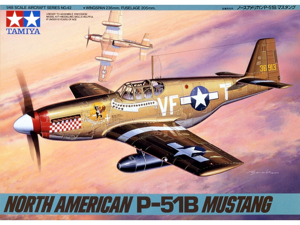 Tamiya 61042 North American P-51B Mustang 1/48 – zdjęcie 2