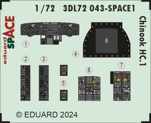 Eduard 3DL72043 Chinook HC.1 SPACE AIRFIX 1/72 – image 2
