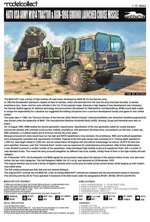 Modelcollect UA72096 NATO M1014 MAN Tractor &amp;amp; BGM-109G Ground Launched Cruise Missile 1/72 – imagen 3
