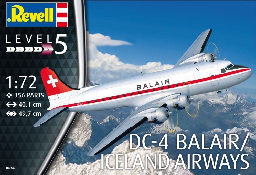 Revell 04947 DC-4 Balair / Iceland Airways 1/72