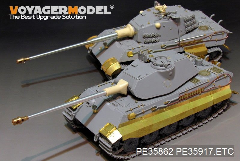 Voyager Model PE35917 WWII German King Tiger Initial Version Basic for TAKOM 1/35 – zdjęcie 9