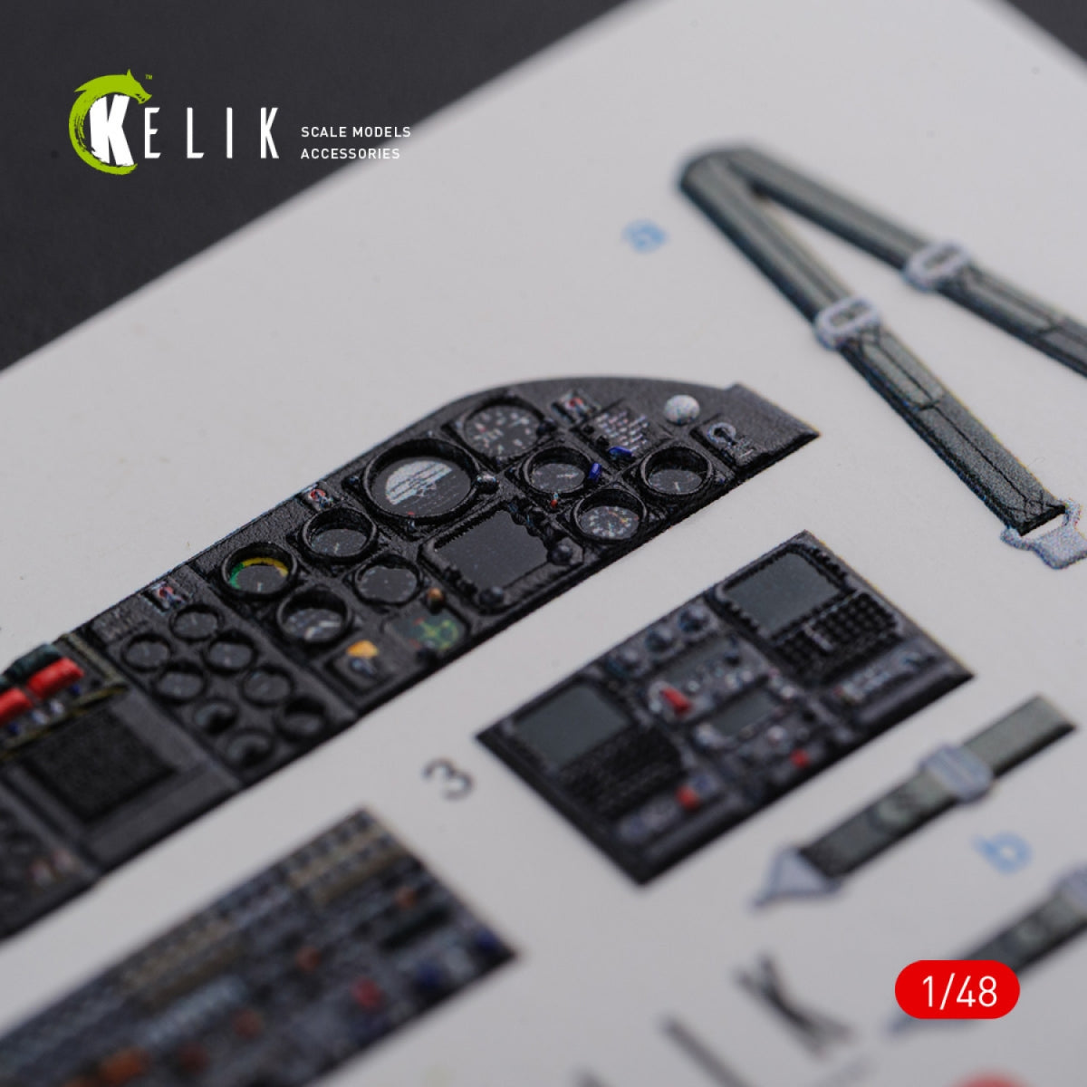 KELIK K48090 CH-46E interior 3D decals for Academy kit 1/72 – image 6