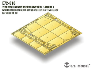 ET Model E72-018 WWII German StuG.III Ausf.G Schurzen (Early version) For DRAGON Kit 1/72