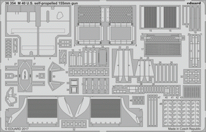 Eduard 36354 M 40 U. S. self-propelled 155 mm gun TAMIYA 1/35