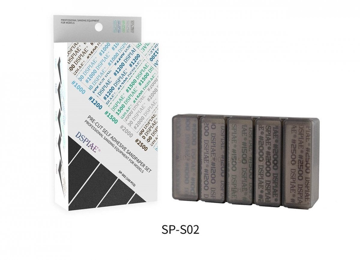 DSPIAE SP-S02 Adhesive Sanding Paper Sets 1000-2500, 100 pcs per Set – immagine 2