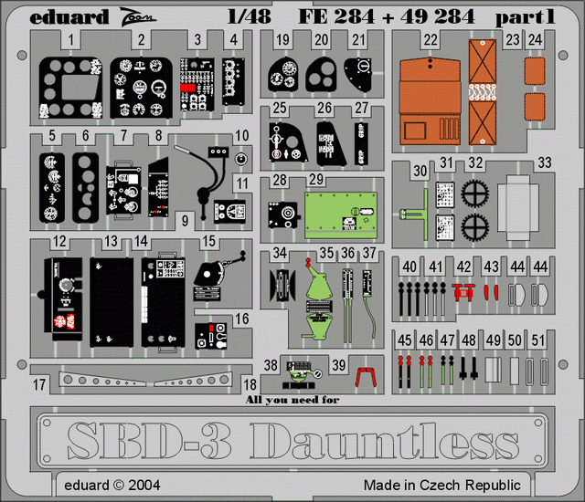 Eduard 49284 SBD-3 1/48 ACCURATE MINIATURES – zdjęcie 3
