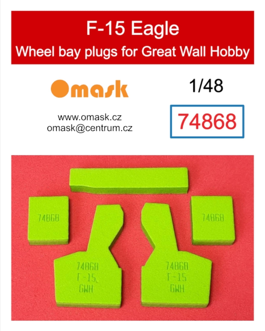 Omask 74868 F-15 Eagle wheel bay plugs (for GWH) 1/48