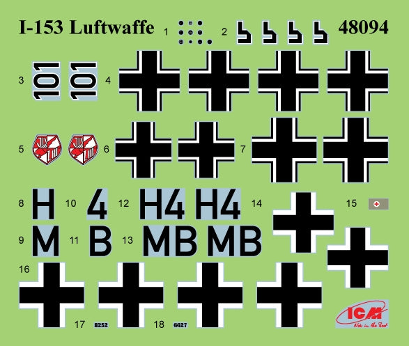 ICM 48094 I-153 Luftwaffe with Pilots and Ground Personnel 1/48 – zdjęcie 2
