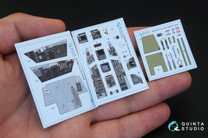 Quinta Studio QD32067 F/A-18E 3D-Printed &amp;amp; colored Interior on decal paper (for Revell kit) 1/32 – image 2