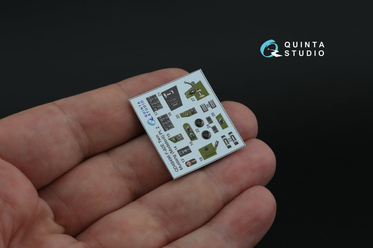 Quinta Studio QD48496 F-82E Twin Mustang 3D-Printed coloured Interior on decal paper (Modelsvit) 1/48 – zdjęcie 7