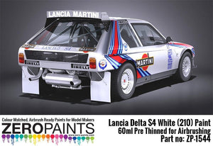 Zero Paints ZP-1544 Lancia Delta S4 Rally 1986 Monte Carlo Rally White (210) Paint 60ml – zdjęcie 2