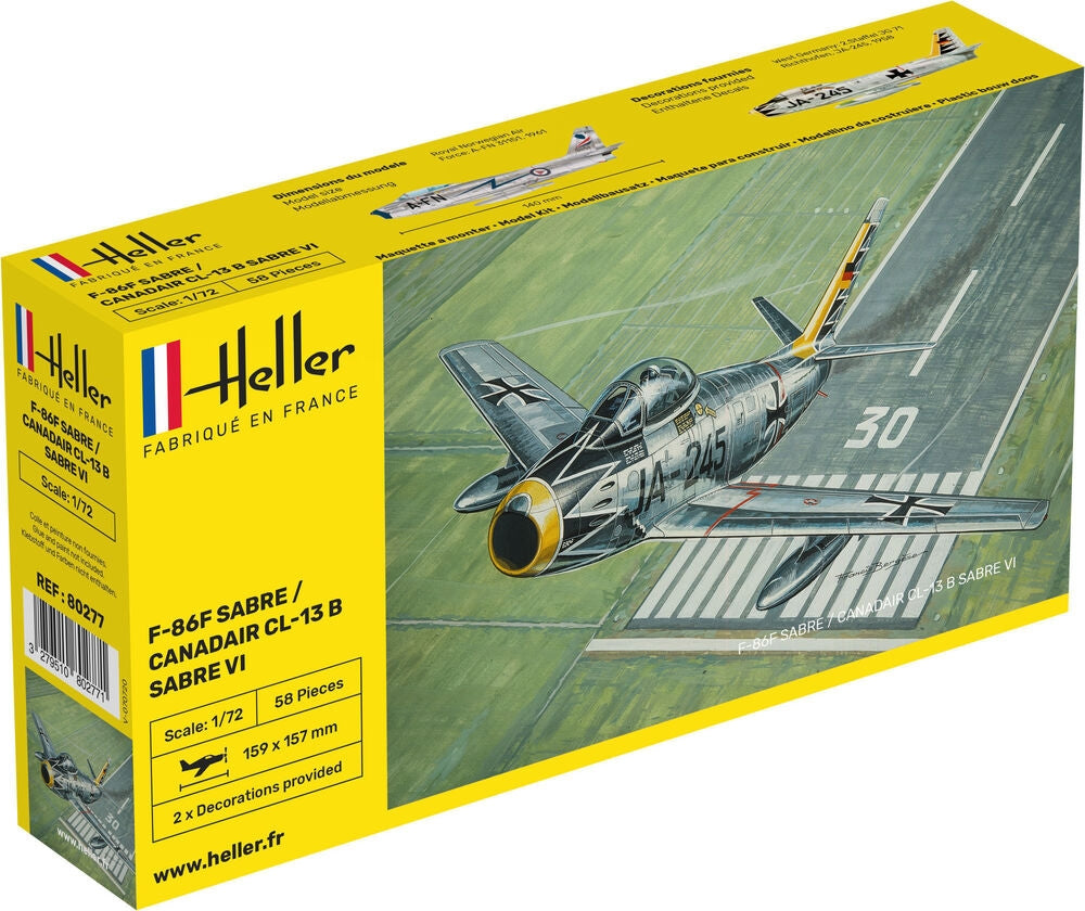 Heller 80277 F-86F SABER / CANADAIR CL-13 B SABER VI 1/72