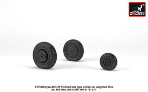 Armory Models AW72050 Mikoyan MiG-21 Fishbed wheels w/ weighted tires, late 1/72 – zdjęcie 5