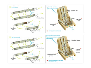 Quinta Studio QR+48096 WWII German fighter seat belts (with metal buckles) (All kits) 1/48 – zdjęcie 8