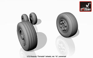 Armory Models AW72501b Panavia Tornado wheels, w/ tyres type “b” (GY) 1/72 – zdjęcie 4