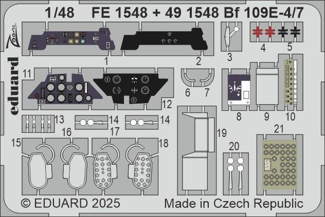 Eduard 491548 Bf 109E-4/7 TAMIYA 1/48