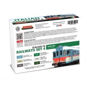 Lifecolor XS19 Acrylic color Set Italian Railways Set 4 6x22ml – zdjęcie 2