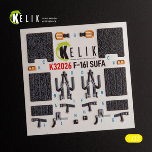KELIK K32026 F-16I &amp;quot;Sufa&amp;quot; - interior 3D decals for Academy kit 1/32 – image 3
