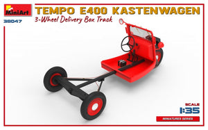 MiniArt 38047 TEMPO E400 KASTENWAGEN 3-WHEEL DELIVERY BOX TRACK 1/35 – zdjęcie 10
