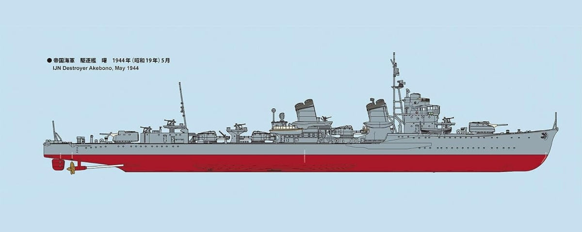 Fine Molds FW4 IJN Destroyer Akebono 1/350 – zdjęcie 5