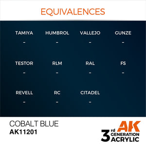 AK Interactive AK11201 COBALT BLUE – METALLIC 17ml – zdjęcie 3