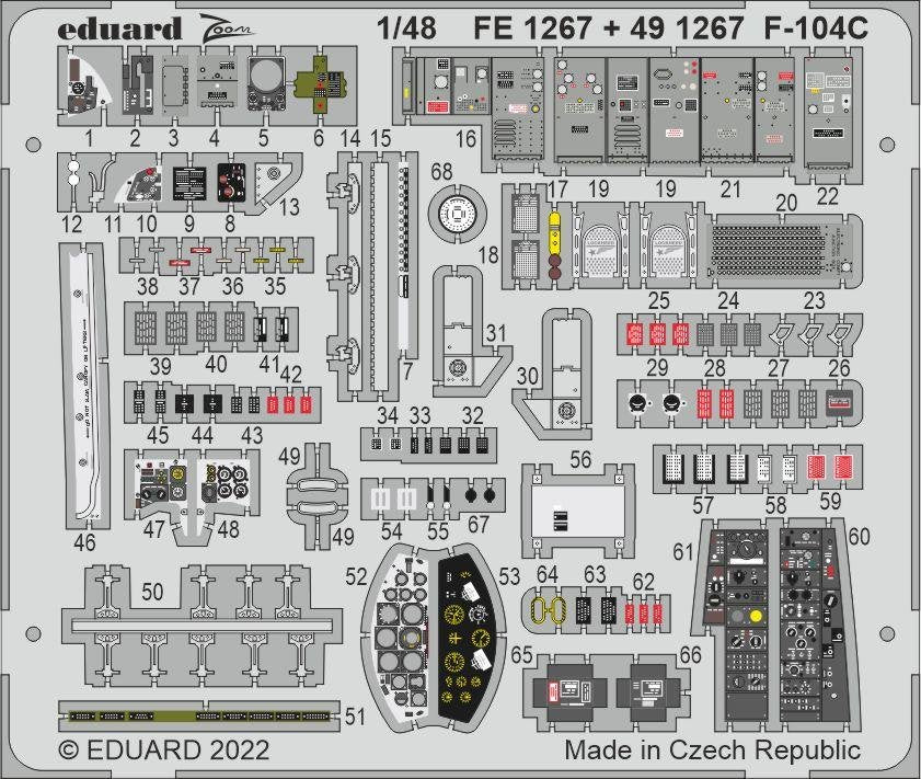 Eduard BIG49335 F-104C KINETIC MODEL 1/48 – zdjęcie 4