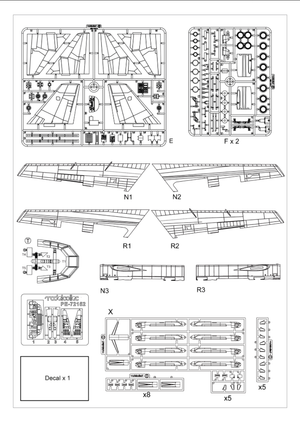 Modelcollect UA72212 USAF B-52 Stratofortress strategic Bomber new version 1/72 – image 3