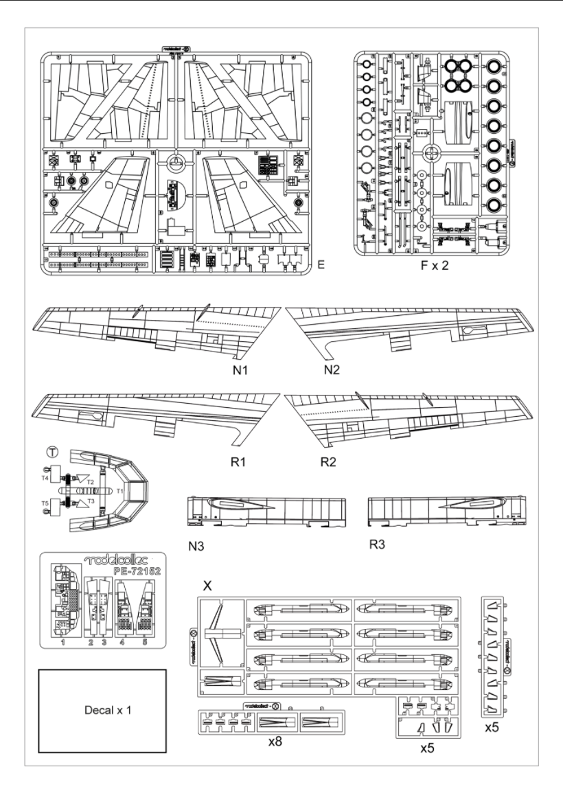Modelcollect UA72212 USAF B-52 Stratofortress strategic Bomber new version 1/72 – image 3
