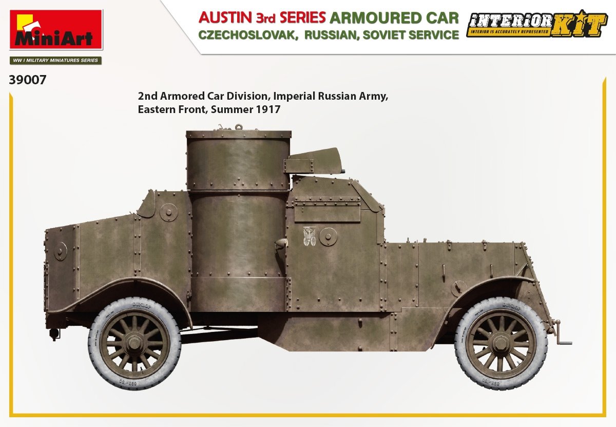 Miniart 39007 Armoured Car Austin 3rd series. 1/35 – zdjęcie 2