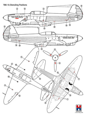 Hobby 2000 48034 Yak-1b GC 3 Normandie 1943 ( ACADEMY + CARTOGRAF + MASKI ) 1/48 – zdjęcie 2