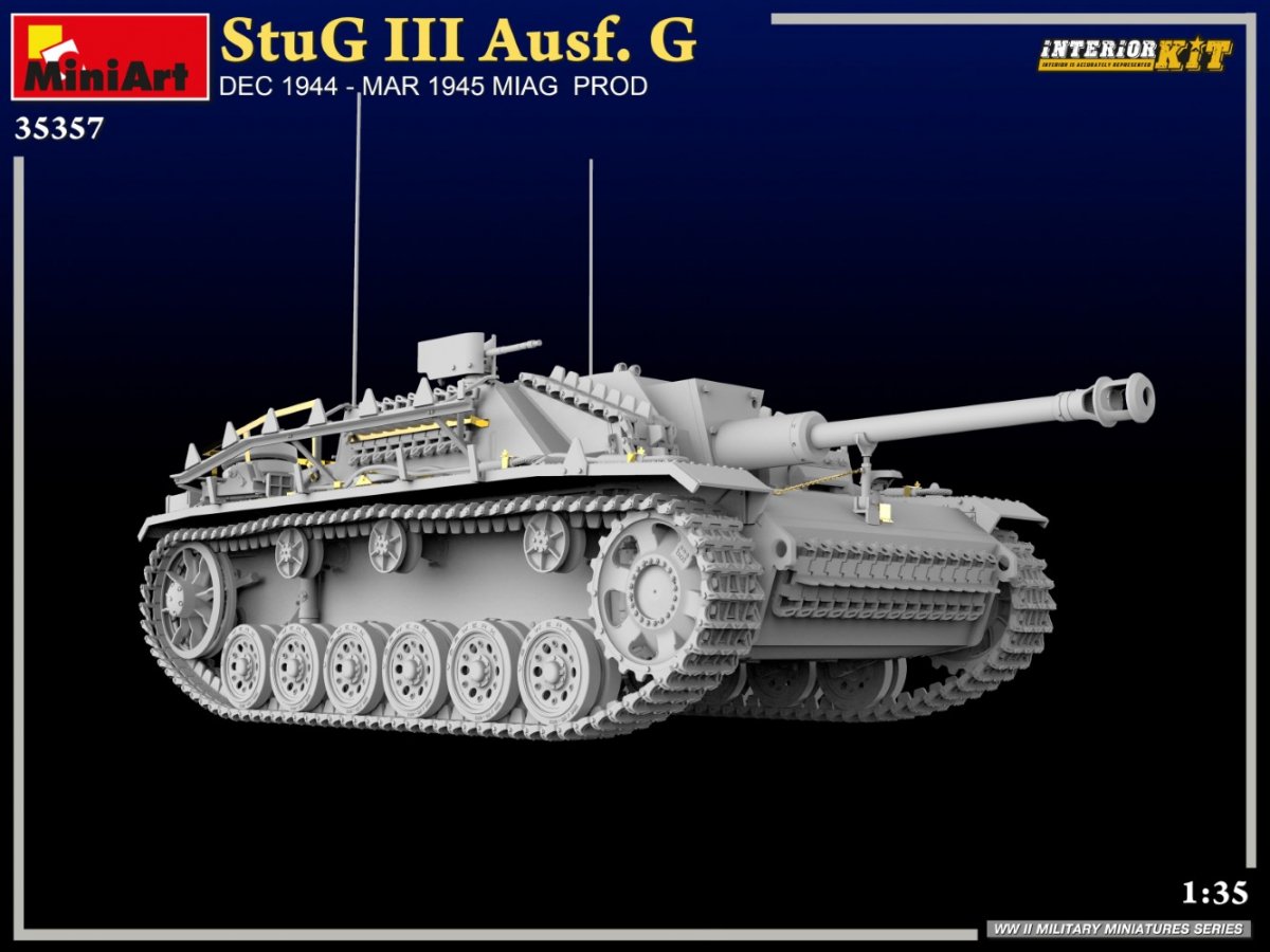 MiniArt 35357 StuG III Ausf. G DEC 1944 – MAR 1945 MIAG PROD. INTERIOR KIT 1/35 – zdjęcie 8