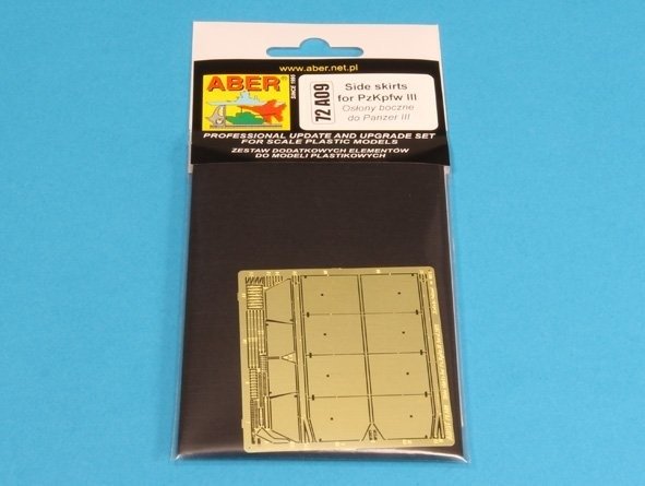 Aber 72A09 Osłony boczne do PzKpfw III / Side skirts for PzKpfw III 1/72 – zdjęcie 6