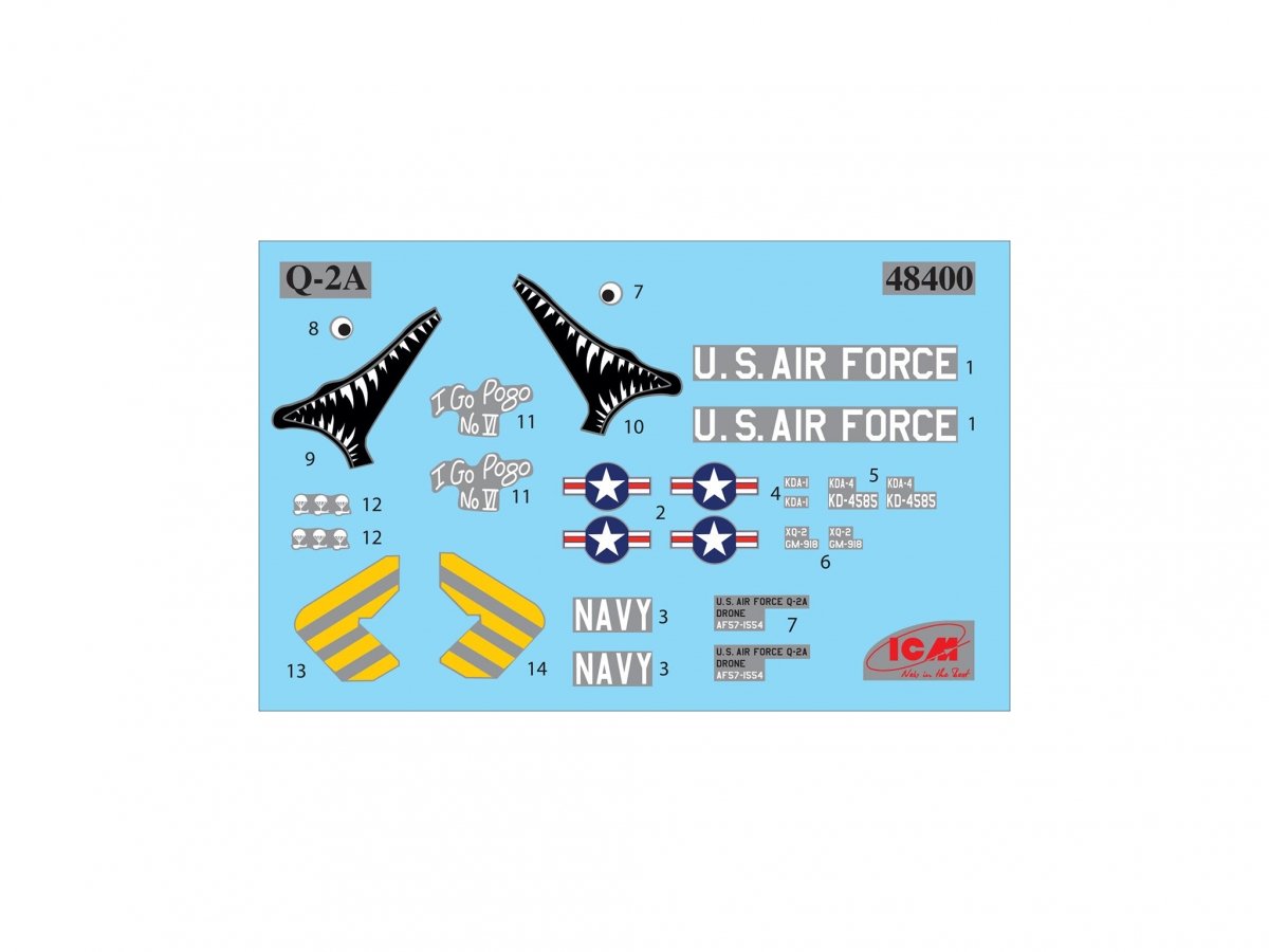 ICM 48400 Q-2A (AQM-34B) Firebee with trailer 1/48 – zdjęcie 10