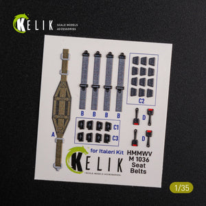KELIK K35024 HUMVEE HMMWV M1036 with TOW Desert version Interior 3D Decal for Italeri kit 1/35 – zdjęcie 3