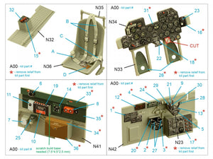 Quinta Studio QD32136 P-47D Razorback 3D-Printed &amp;amp; coloured Interior on decal paper (Trumpeter) 1/32 – zdjęcie 10
