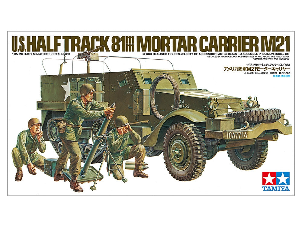 Tamiya 35083 US Half Track 81mm Mortar Carrier M21 1/35 – image 2