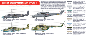 Hataka HTK-AS86 Russian AF Helicopters paint set vol. 1 8x17 – zdjęcie 3