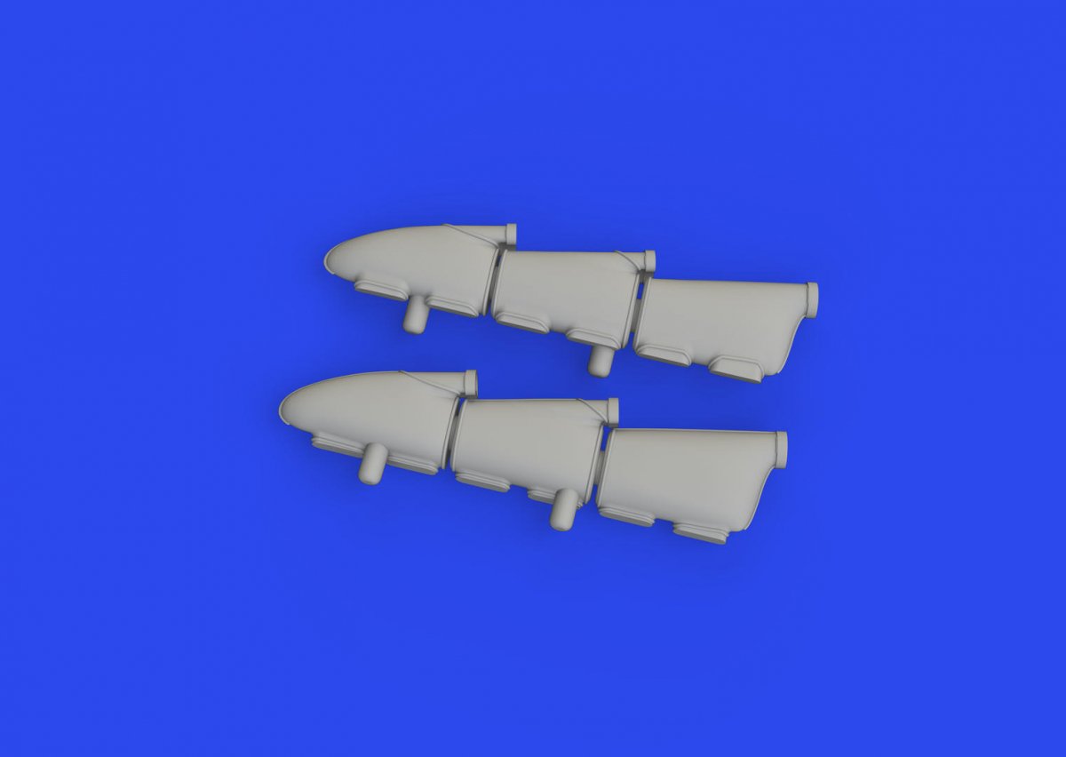 Eduard 648898 Hurricane Mk. I exhaust stacks PRINT HOBBY BOSS 1/48 – zdjęcie 3