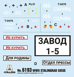 Italeri 6193 STALINGRAD SIEGE 1942 - BATTLE SET 1/72 – zdjęcie 5