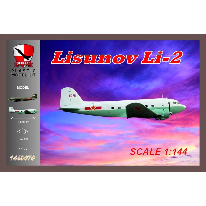 Big Model 1440070 LISUNOV Li-2 CHINA AIRFORCE 1/144