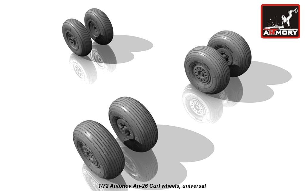 Armory Models AW72029 Antonov An-26 Curl wheels 1/72
