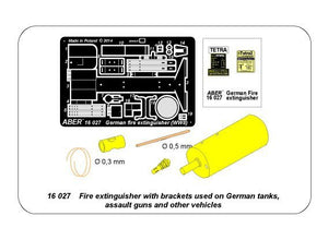 Aber 16027 Fire extinguisher with brackets used on German tanks, assault guns and other vehicles 1/16 – zdjęcie 15