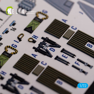 KELIK K72080 Grumman A-6A Knight Rider interior 3D decals for Fujimi kit 1/72 – zdjęcie 4