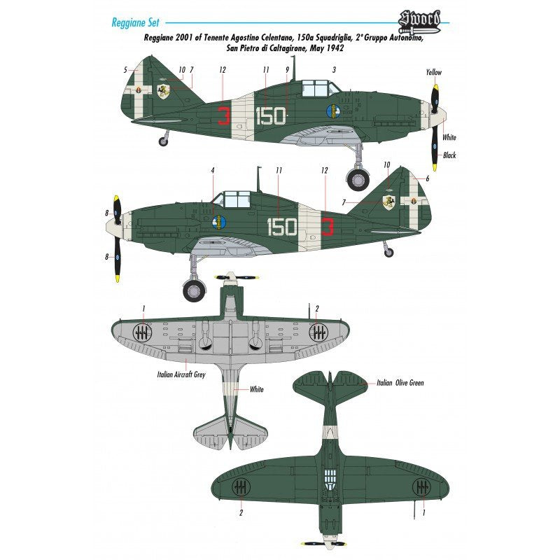 Sword 72110 Reggiane Fighter 6pcs 1/72 – image 5
